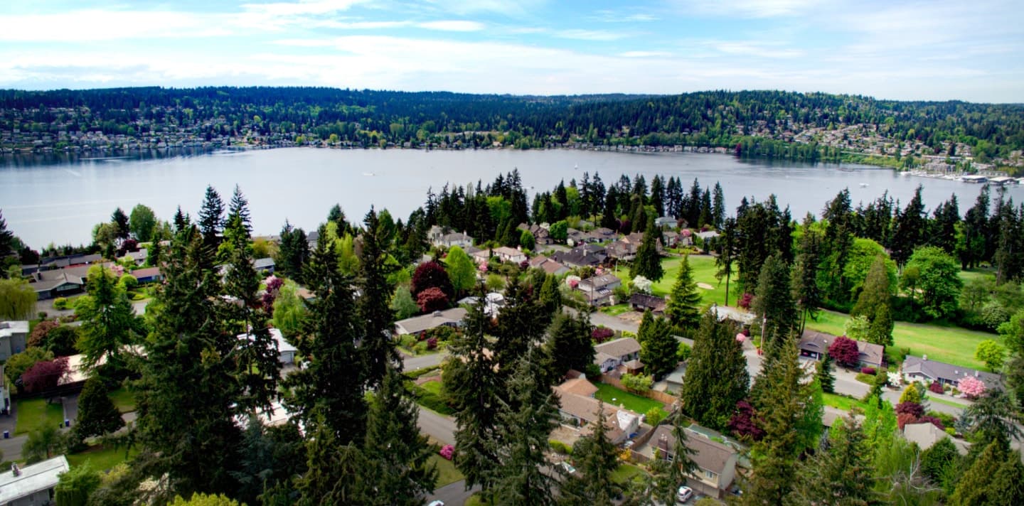 puget sound arial view